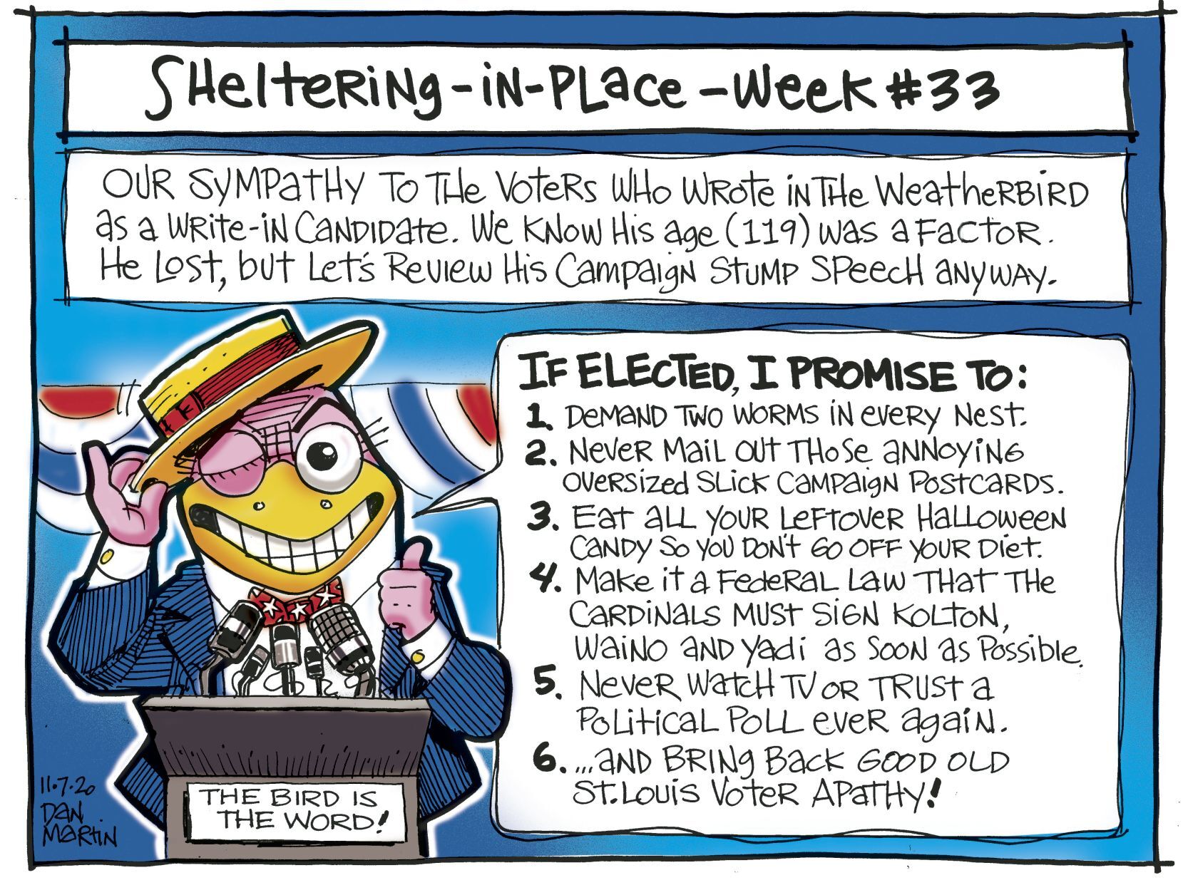 Nov. 7: Week 33